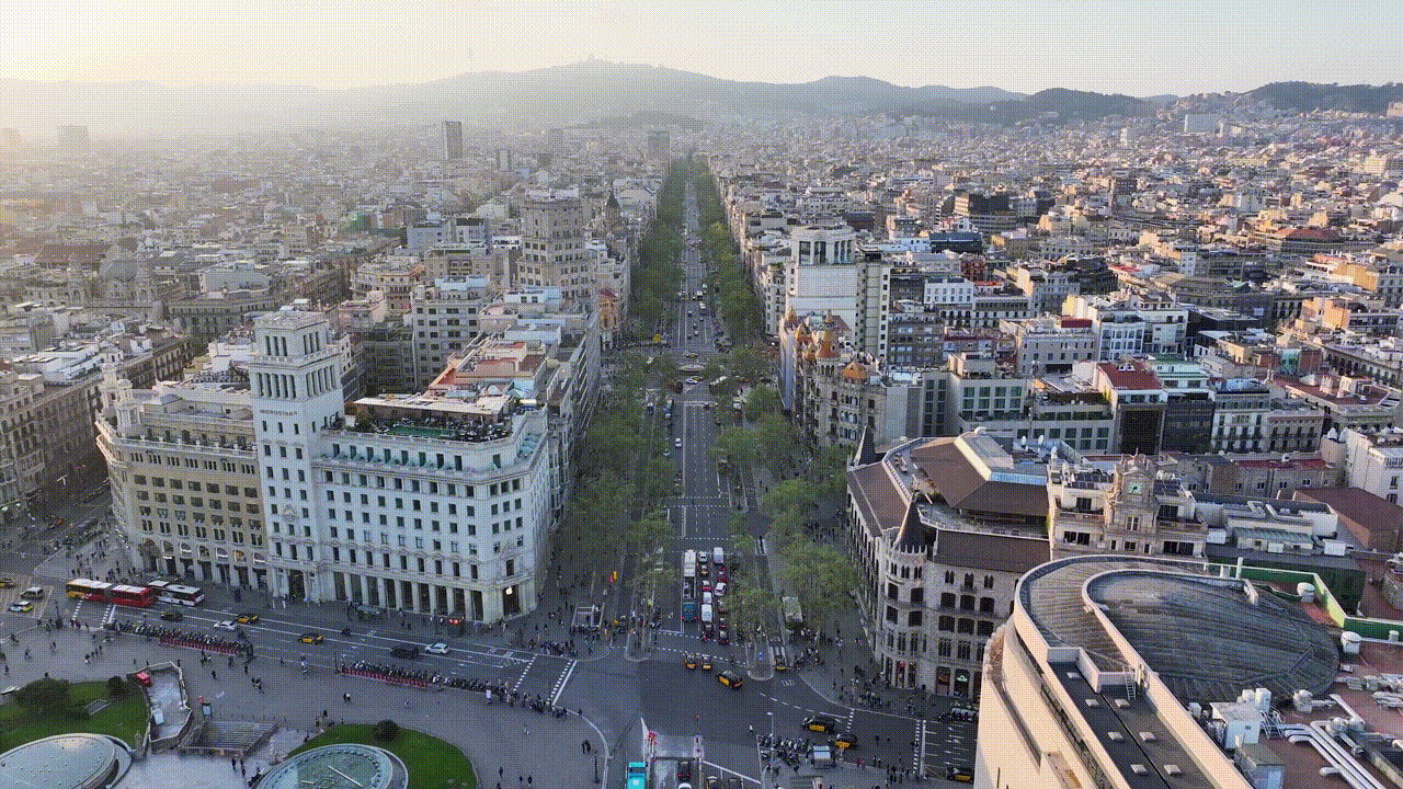 Ciudades inteligentes. Barcelona, españa. Depositphotos.