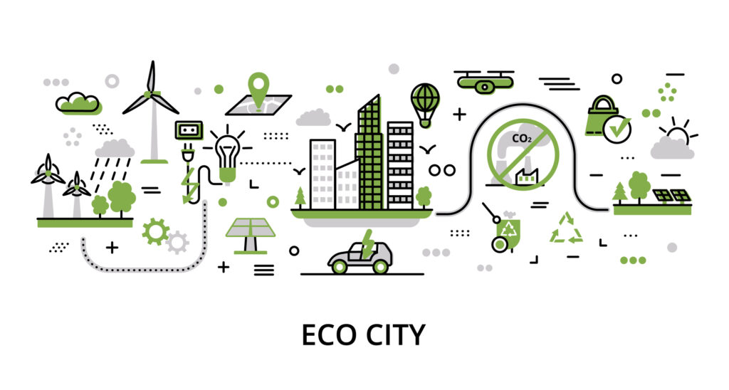 Depositphotos  greenery Eco City concept