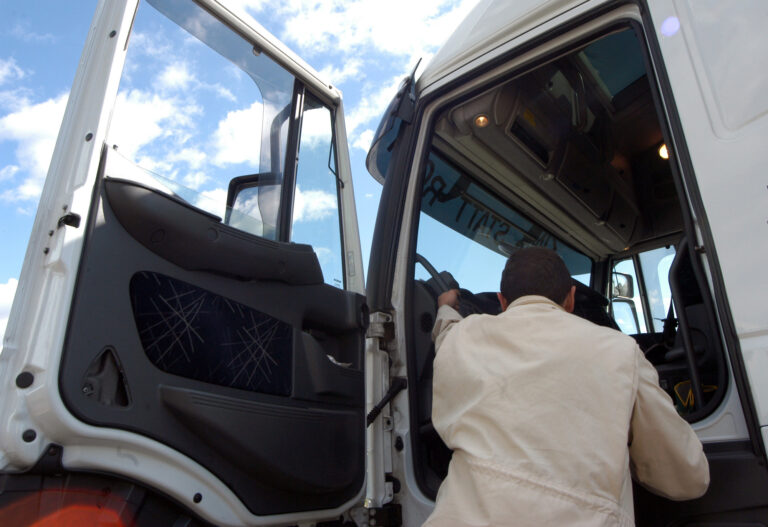 a driver of a truck, Depositphotos