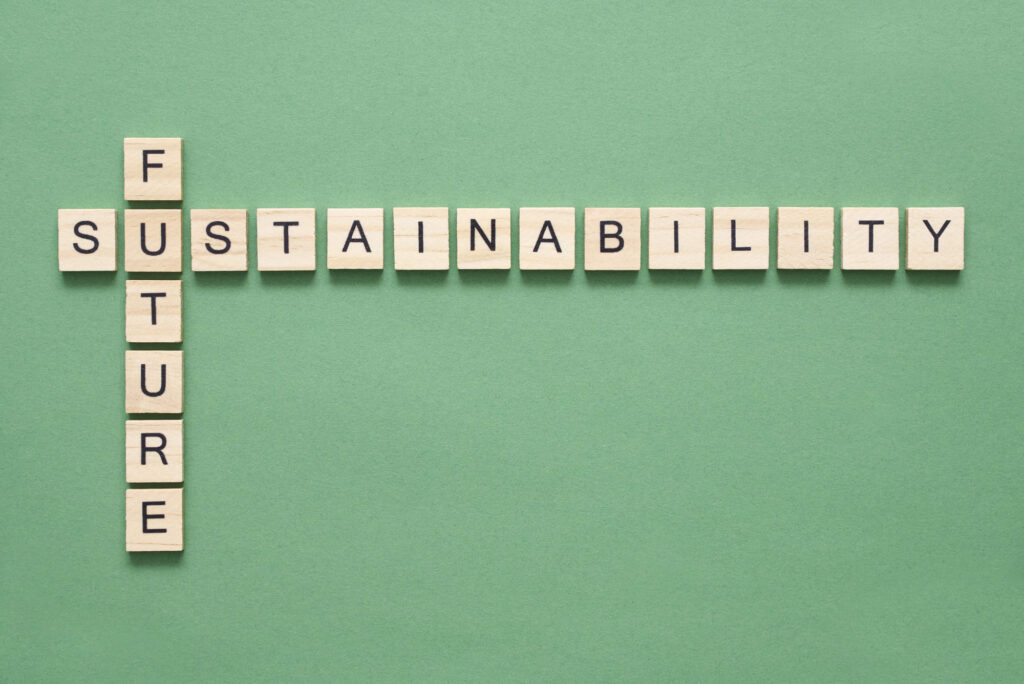 Depositphotos, Environmental message a crossword associating future and sustainability