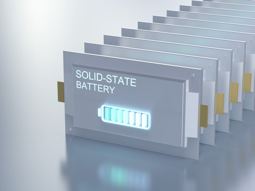 Group of solid-state or rechargeable batteries, Depositphotos