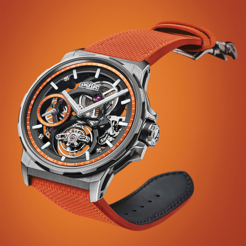 AN Flying Tourbillon Titanium Orange rubber - Petróleo y Energía AN Flying Tourbillon Titanium Orange rubber