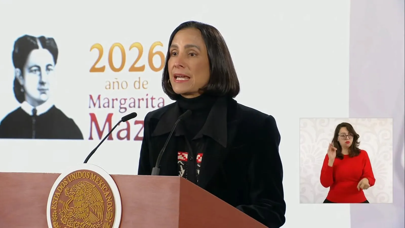 La secretaria de Energía Luz Elena González explicó el trabajo realizado para llegar al Plan Integral de Pemex.