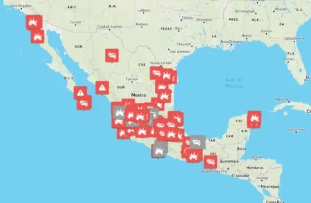 Carreteras cerradas por movimientos de seguridad