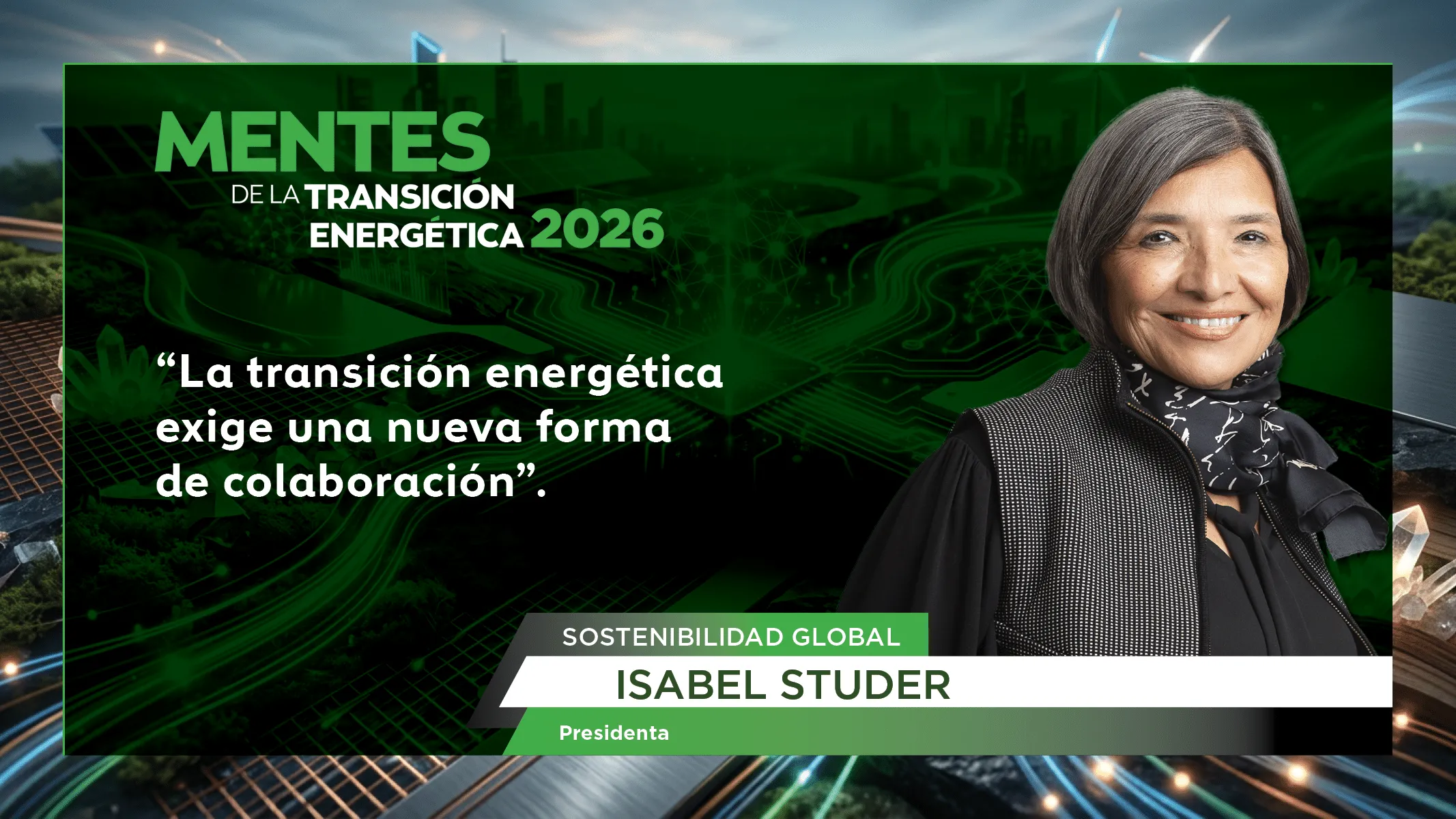 Isabel Studer, Presidenta de Sostenibilidad Global